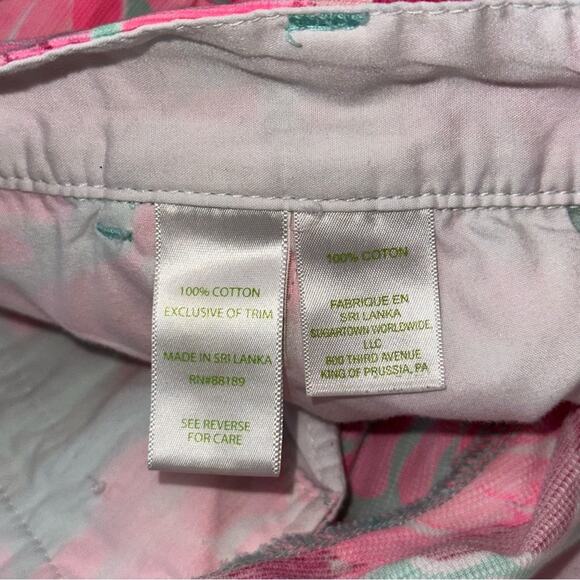 Lilly Pulitzer Women’s Size 2 Poolside Blue Love Birds Chipper Bermuda Shorts - Picture 6 of 7